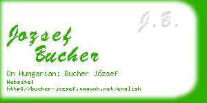 jozsef bucher business card